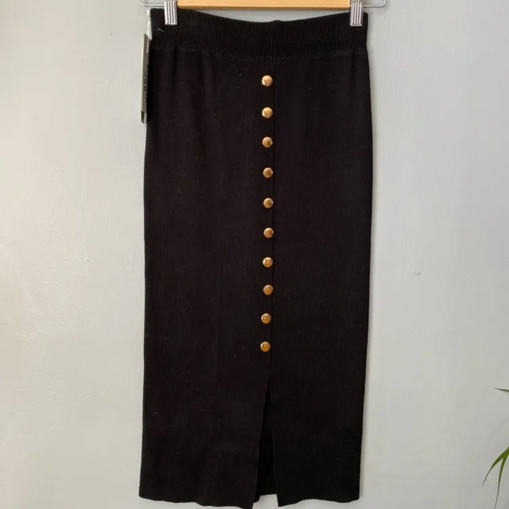 Knit pencil skirt